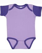 Rabbit Skins Infant Baby Rib Bodysuit 4400 LAVENDER/ PURPLE Primary