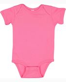 Rabbit Skins Infant Baby Rib Bodysuit 4400 HOT PINK Primary
