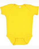 Rabbit Skins Infant Baby Rib Bodysuit 4400 GOLD Primary