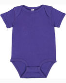Rabbit Skins Infant Baby Rib Bodysuit 4400 PURPLE Primary