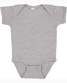Rabbit Skins Infant Baby Rib Bodysuit 4400 HEATHER Primary