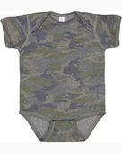 Rabbit Skins Infant Fine Jersey Bodysuit 4424 VINTAGE CAMO Primary