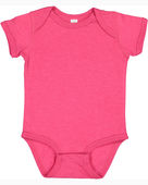 Rabbit Skins Infant Fine Jersey Bodysuit 4424 VINTAGE HOT PINK Primary