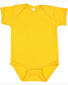 Rabbit Skins Infant Fine Jersey Bodysuit 4424 GOLD Primary