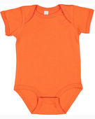 Rabbit Skins Infant Fine Jersey Bodysuit 4424 ORANGE Primary