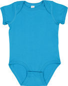 Rabbit Skins Infant Fine Jersey Bodysuit 4424 TURQUOISE Primary