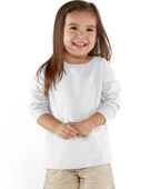 Rabbit Skins Toddler Long-Sleeve Fine Jersey T-Shirt RS3302 WHITE Primary