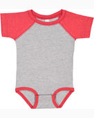 Rabbit Skins Infant Baseball Bodysuit RS4430 VN HTHR/ VN RED Primary