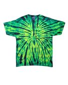 Colortone Tie-Dye Adult 5.4 oz., 100% Cotton T-Shirt CD100 WILD SPIDER Primary