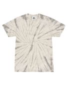 Colortone Tie-Dye Adult 5.4 oz., 100% Cotton T-Shirt CD100 SPIDER SILVER Primary