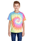 Colortone Tie-Dye Youth 5.4 oz. 100% Cotton T-Shirt CD100Y ETERNITY Primary