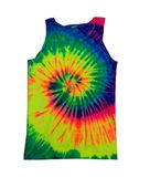 Colortone Tie-Dye Adult 5.4 oz. 100% Cotton Tank Top CD3500 NEON RAINBOW Primary