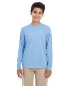 Ultraclub Youth Cool & Dry Performance Long-Sleeve Top 8622Y COLUMBIA BLUE Primary
