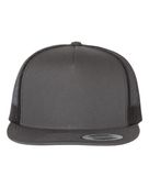 Yupoong Adult 5-Panel Classic Trucker Cap 6006 CHARCOAL/ BLACK Primary