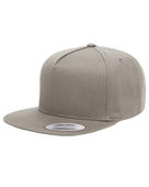 Yupoong Adult 5-Panel Cotton Twill Snapback Cap Y6007 GREY Primary