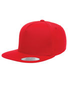 Yupoong Adult 5-Panel Cotton Twill Snapback Cap Y6007 RED Primary