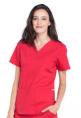 Cherokee Workwear Women V-Neck Top WW665