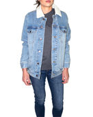 Threadfast Apparel Unisex Sherpa-Lined Denim Jacket 372J