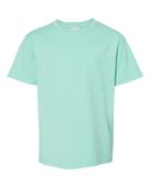 Comfortwash By Hanes Youth 5.5 oz., 100% Ring Spun Cotton Garment-Dyed T-Shirt GDH175 HONEYDEW Primary