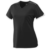 Augusta Ladies Motion Jersey 5045 BLACK/WHITE Primary