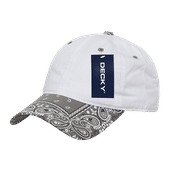 Decky 6 Panel Low Profile Relaxed Bandana Paisley Bill Dad Hat 256