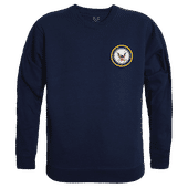 Rapid Dominance Graphic Crewneck Usn Emblem Shirt RS3-NAE