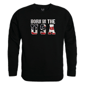 Rapid Dominance Graphic Crewneck Born In The Us Shirt RS3-U01