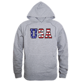 Rapid Dominance Graphic Pullover Flag Text Hoodie RS4-784 HEATHER GREY Primary