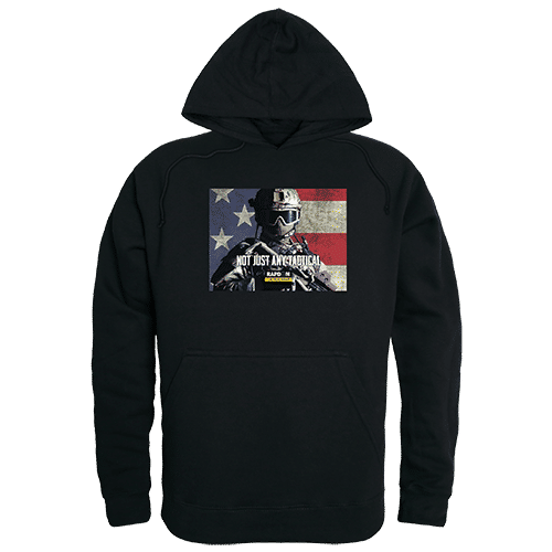 Rapid Dominance Graphic Pullover Not Just Any Hoodie TS4-777. Decorated in seven days or less.