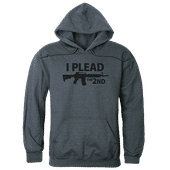 Rapid Dominance Graphic Pullover I Plead The 2Nd Hoodie TS4-794 HEATHER CHARCOAL Primary