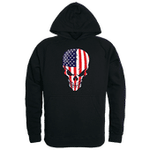 Rapid Dominance Graphic Pullover Skull Flag Hoodie TS4-801 BLACK Primary