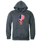 Rapid Dominance Graphic Pullover Skull Flag Hoodie TS4-801 HEATHER CHARCOAL Primary