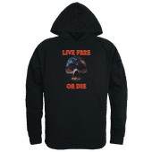 Rapid Dominance Graphic Pullover Live Free Skull Hoodie TS4-802 BLACK Primary