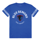 W Republic Men's Football Tee Shirt Depaul Blue Demons 504-121