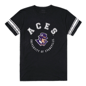 W Republic Men's Football Tee Shirt University Of Evansville Purple Aces 504-424