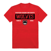 W Republic College Established Tee Shirt Western Oregon Wolves 507-406