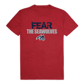 W Republic Fear College Tee Shirt Stony Brook Seawolves 518-388