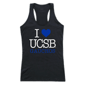 W Republic Women's I Love Tank Shirt Uc Santa Barbara Gauchos 532-112