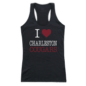 W Republic Women's I Love Tank Shirt Charleston Cougars 532-115