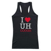 W Republic Women's I Love Tank Shirt Houston Cougars 532-123