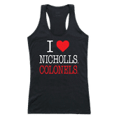 W Republic Women's I Love Tank Shirt Nicholls State Colonels 532-138