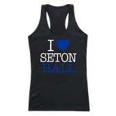 W Republic Women's I Love Tank Shirt Seton Hall Pirates 532-147