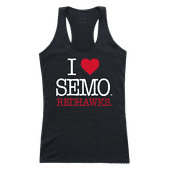W Republic Women's I Love Tank Shirt Southeast Missouri State University Redhawks 532-149
