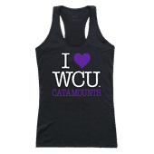 W Republic Women's I Love Tank Shirt Western Carolina Catamounts 532-156
