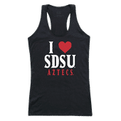 W Republic Women's I Love Tank Shirt San Diego State Aztecs 532-177