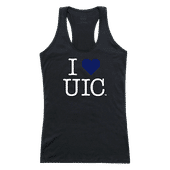 W Republic Women's I Love Tank Shirt Illinois-Chicago Flames 532-180