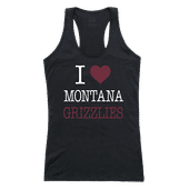 W Republic Women's I Love Tank Shirt Montana Grizzlies 532-191