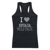 W Republic Women's I Love Tank Shirt Nevada Wolf Pack 532-193