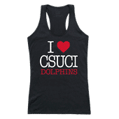W Republic Women's I Love Tank Shirt Cal State Channel Islands Dolphins 532-204