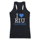 W Republic Women's I Love Tank Shirt Eastern Illinois Panthers 532-216